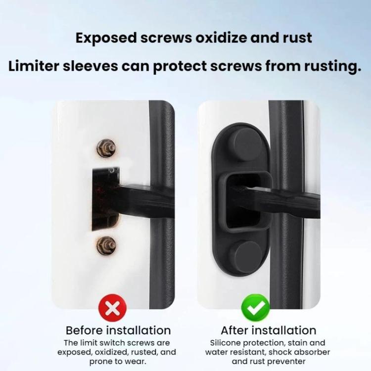 For Leapmotor C01 / C11 4pcs /Set Silicone Protective Cover Door Limiters, C01 / C11, C10 / C16, B10, T03, Lafa5