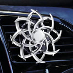 Car Air Vent Ornament With Fragrance Pads Rotating Snowflake Spider Automotive Decoration, Spider Red, Spider Sliver, Spider Blue, Spider Purple, Snowflake Red, Snowflake Sliver, Snowflake Blue, Snowflake Purple