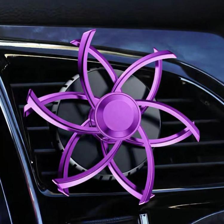 Car Air Vent Ornament With Fragrance Pads Rotating Snowflake Spider Automotive Decoration, Spider Red, Spider Sliver, Spider Blue, Spider Purple, Snowflake Red, Snowflake Sliver, Snowflake Blue, Snowflake Purple