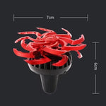 Car Air Vent Ornament With Fragrance Pads Rotating Snowflake Spider Automotive Decoration, Spider Red, Spider Sliver, Spider Blue, Spider Purple, Snowflake Red, Snowflake Sliver, Snowflake Blue, Snowflake Purple