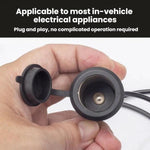 Car Cigarette Lighter High-power Female Connector Extension Cable