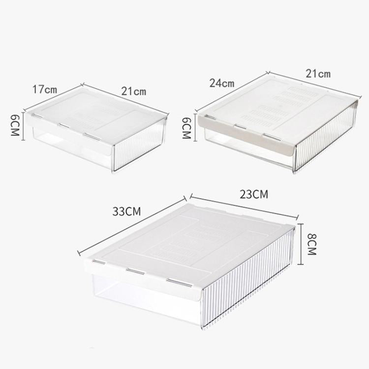 Under Desk Hidden Drawer Organizer Invisible Storage Box for Stationery and Office Supplies, Medium Clear, Medium Clear Black, Large Clear, Large Clear Black, XL Clear
