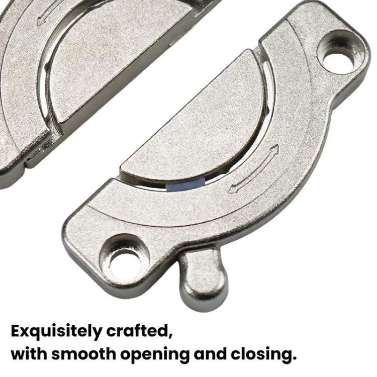Zinc Alloy Table Top Connector Kit with Screws Heavy Duty Desk Joining Plates for Wood Panel Furniture
