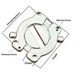 Zinc Alloy Table Top Connector Kit with Screws Heavy Duty Desk Joining Plates for Wood Panel Furniture