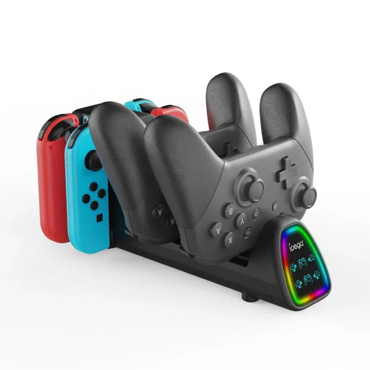 قاعدة شحن 10 في 1 من ipega لجهاز نينتندو سويتش 2 / وحدات تحكم Switch Joy-Con و Switch 2 Pro، PG-SW2188