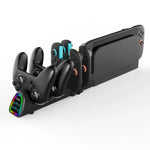 قاعدة شحن 10 في 1 من ipega لجهاز نينتندو سويتش 2 / وحدات تحكم Switch Joy-Con و Switch 2 Pro نسخة USB، PG-SW2187