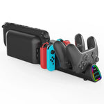 قاعدة شحن 10 في 1 من ipega لجهاز نينتندو سويتش 2 / وحدات تحكم Switch Joy-Con و Switch 2 Pro نسخة USB، PG-SW2187