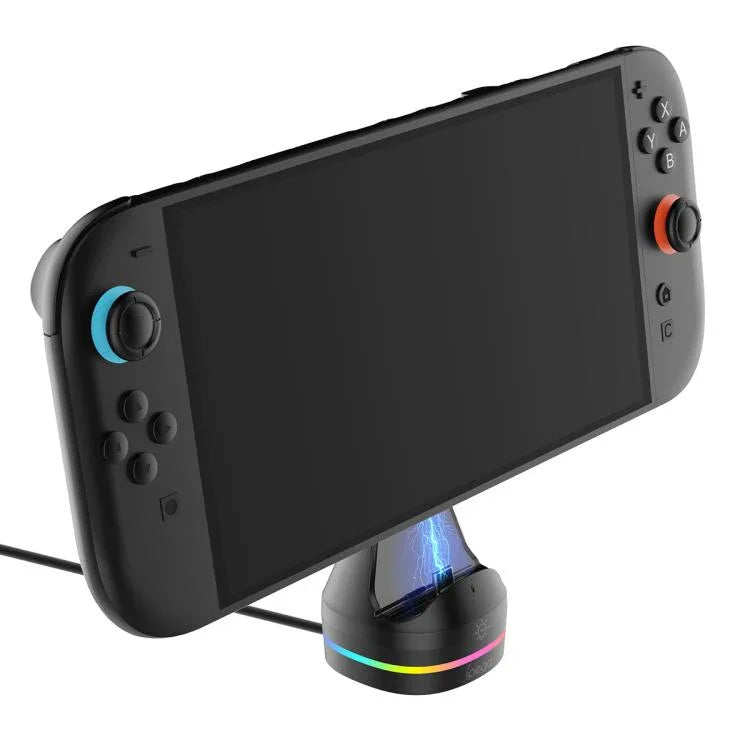 قاعدة شحن ipega مع تأثيرات إضاءة RGB لجهاز Nintendo Switch 2