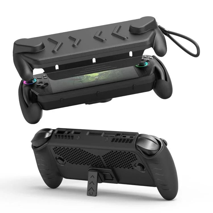 غطاء كامل لجهاز ASUS ROG Xbox Ally / Ally X مع قاعدة TPU وقشرة علوية صلبة ABS مع حامل، غطاء كامل