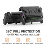 غطاء كامل لجهاز ASUS ROG Xbox Ally / Ally X مع قاعدة TPU وقشرة علوية صلبة ABS مع حامل، غطاء كامل