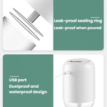 مرطب USB صغير بضوء ملون للسيارة والمكتب والمنزل، مرطب ضباب مكتبي محمول، H03