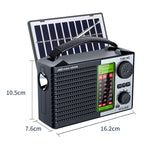 راديو شمسي كامل النطاق مع مصباح يدوي وراديو بلوتوث محمول JOC TG-099BT-S، JOC TG-099BT-S