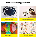 13pcs /Set Handbook Paper Cutting Carving Knife Rubber Stamp Tool Art Knife
