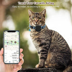 حامل سيليكون مقاوم للماء لطوق القطط لجهاز AirTag الجيل الثاني / AirTag الجيل الأول مع مشبك أمان قابل للفصل وتعليقة سمكة وجرس