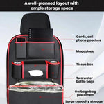 1109 Car Seat Back Leather Storage Organizer Vehicle-Mounted Hanging Trash Bag
