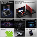 جهاز ألعاب محمول ANBERNIC RG DS Flip بشاشتين 4 بوصة IPS تعمل باللمس، جهاز ألعاب ذكي 3+32G