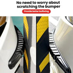 CTU040-1 2pcs Car Bumper Anti-Collision Strip Universal Trunk Anti-Scratch Protective Sticker, CTU040-1