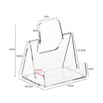 Acrylic Book & Brochure Display Stand For Office, Home, Restaurant, Single, Double