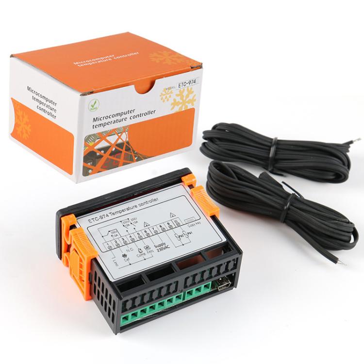 ETC-974 Embedded Digital Temperature Controller With Cooling, Defrost, And Fan Functions, ETC-974 110V, ETC-974 220V