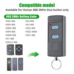جهاز تحكم عن بعد لاسلكي لأبواب الجراج HORMANN HSE2 / HSE4 868MHz، زرّان 868MHz