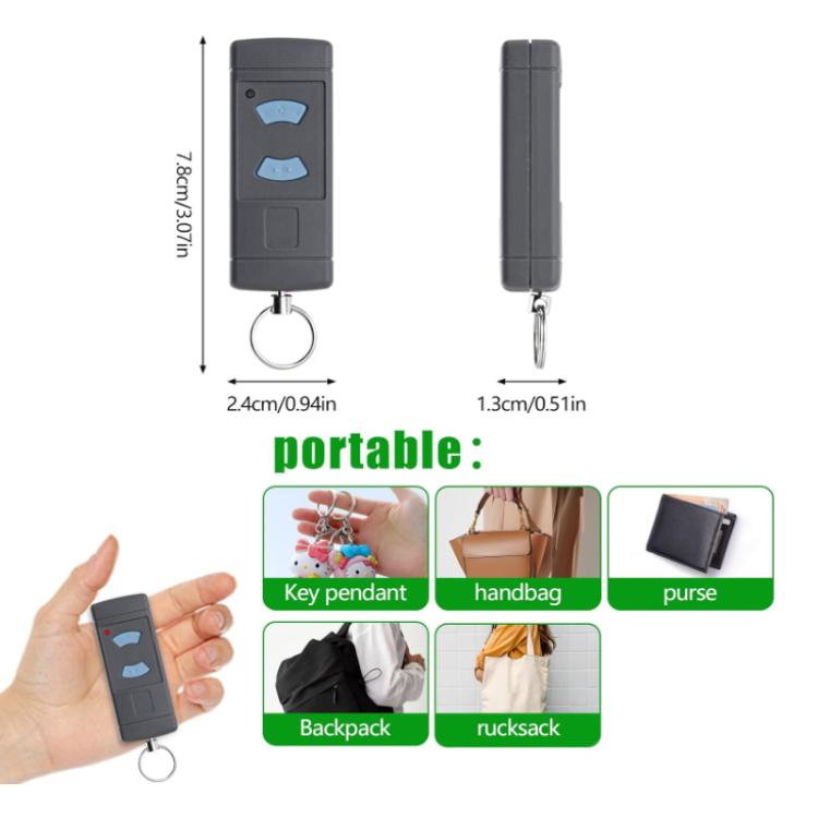 جهاز تحكم عن بعد لاسلكي لأبواب الجراج HORMANN HSE2 / HSE4 868MHz، زرّان 868MHz