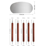 Clay Tools Set Stainless Steel Sculpting Carving Knives with Rosewood Handles for Polymer Clay, Pottery, Modeling, DIY Crafts, 17 In 1