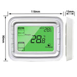 ثرموستات رقمي 220V بشاشة LCD كبيرة لوحدة تكييف الهواء FCU، T6861H2WB، T6861H2WG
