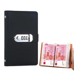 A6 Password Lock Cash Book 50-Page Large Capacity Waterproof Commemorative Banknote Album