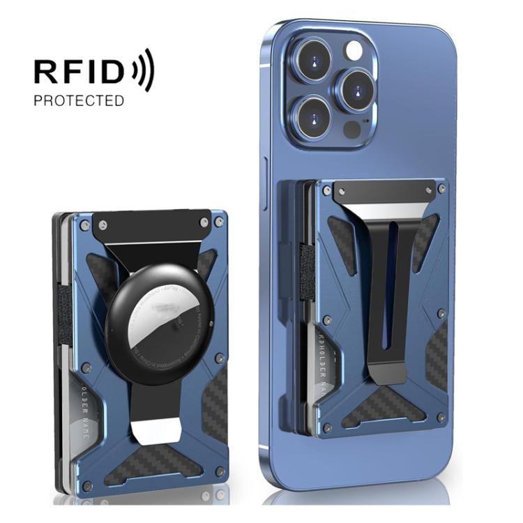 محفظة حامل بطاقات مغناطيسية مع حجب RFID لتعقب AirTag الجيل الثاني / الجيل الأول