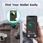 محفظة حامل بطاقات معدنية مع حجب RFID لتعقب AirTag الجيل الثاني / الجيل الأول