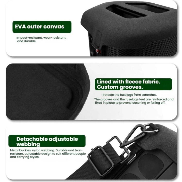 حقيبة حمل واقية EVA لمكبر صوت Bose S1 Pro+ مع حزام كتف، حقيبة حمل EVA