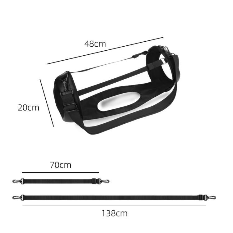 For JBL Boombox 3 Speaker Portable Carrying Sling Shoulder Strap PU Case for Easy Travel, Carrying Sling