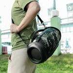 For JBL Boombox 3 Speaker Portable Carrying Sling Shoulder Strap PU Case for Easy Travel, Carrying Sling