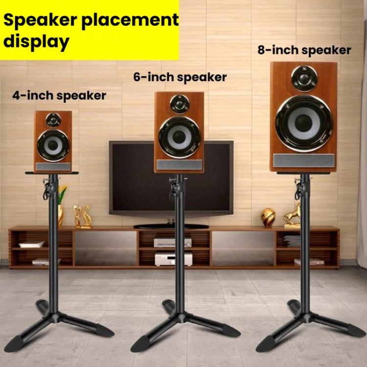 حامل مكبر صوت أرضي معدني ثلاثي القوائم للمراقبة الصوتية للاستوديو والمكتب، LKT-610، LKT-640
