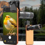 مجموعة عدسات تليفوتوغرافية APEXEL TeleZoom 5–10X لهواتف ذكية مع مشبك عالمي شامل، APL-T5-10X