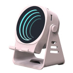 Wireless Induction Speaker With Phone Stand Multifunctional Desktop Bluetooth Speaker Night Light