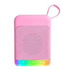 مكبر صوت بلوتوث صغير بطراز ريترو مع أضواء RGB وقارئ بطاقة TF ومنفذ U Disk للصوت المكتبي