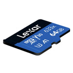 بطاقة ذاكرة هاتف محمول مخصصة لتسجيل القيادة Lexar 633x TF عالية السرعة بسعة 64GB DVR، 64GB