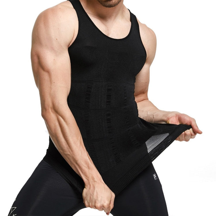 3PCS Men Slimming Body Shaper Vest Underwear, XXL, S, L, M, XL