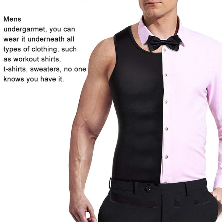 3PCS Men Slimming Body Shaper Vest Underwear, XXL, S, L, M, XL