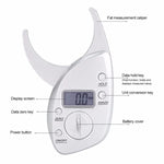 0-50MM Electronic Digital Display Fat Measurement Caliper Waist Circumference Ruler, Silver