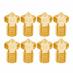 8 قطع ملحقات طابعة ثلاثية الأبعاد Bugatti فوهة E3D-V5 V6 بخيط M6، مستهلكات فوهة ساخنة، 1.75/0.2مم، 1.75/0.25مم، 1.75/0.3مم، 1.75/0.35مم، 1.75/0.4مم، 1.75/0.5مم، 1.75/0.6مم، 1.75/0.8مم، 1.75/1.0مم، 3/0.2مم، 3/0.3مم، 3/0.4مم، 3/0.5مم، 3/0.6مم، 3/0.8مم