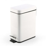 Household Stainless Steel Foot Pedal Small Rectangular Trash Can