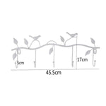 Wrought Iron Birds Pattern Decorated Simple Clothes Hooks