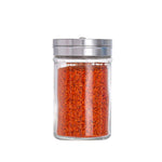 غطاء من الفولاذ المقاوم للصدأ لبرطمان توابل زجاجي، شفاف
