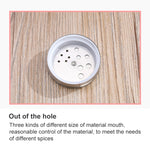 غطاء من الفولاذ المقاوم للصدأ لبرطمان توابل زجاجي، شفاف