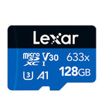 بطاقة ذاكرة هاتف محمول مخصصة لتسجيل القيادة Lexar 633x TF عالية السرعة بسعة 128GB، 128GB