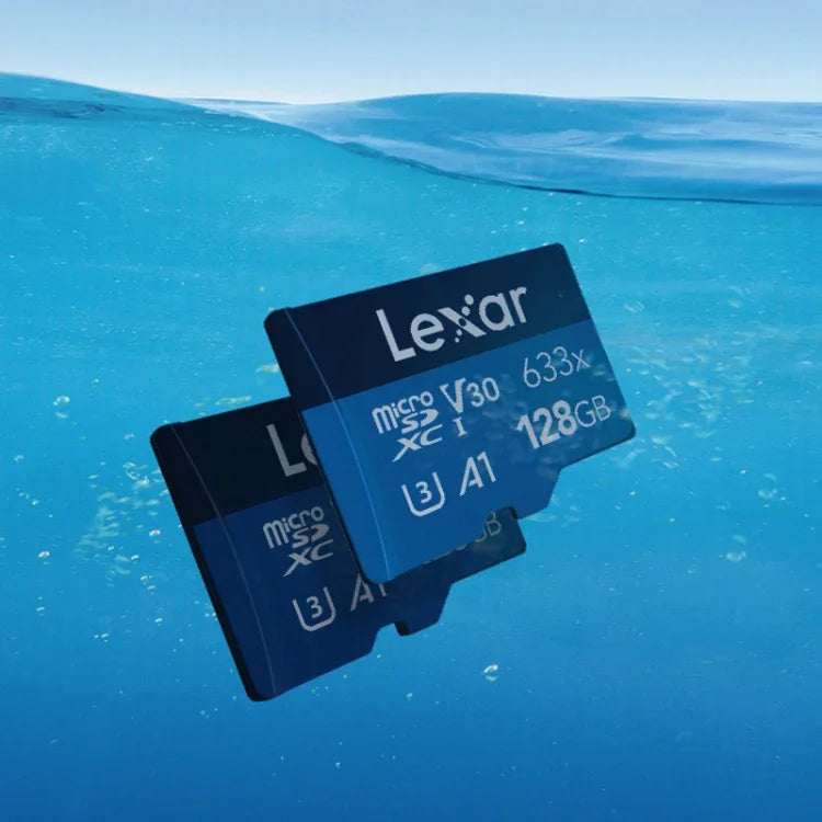 بطاقة ذاكرة هاتف محمول مخصصة لتسجيل القيادة Lexar 633x TF عالية السرعة بسعة 128GB، 128GB
