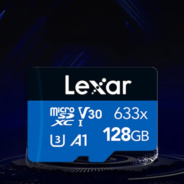 بطاقة ذاكرة هاتف محمول مخصصة لتسجيل القيادة Lexar 633x TF عالية السرعة بسعة 128GB، 128GB