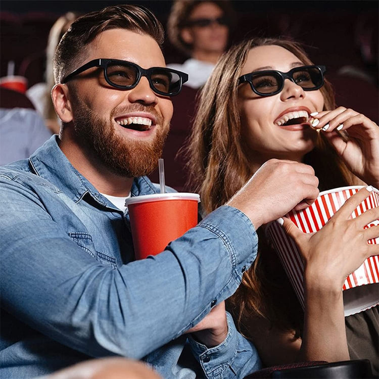 نظارات استقطاب خاصة للأفلام ثلاثية الأبعاد، نظارات ثلاثية الأبعاد ستيريو بدون وميض، قطعة واحدة